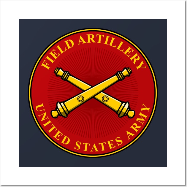 US Army Field Artillery Wall Art by Firemission45